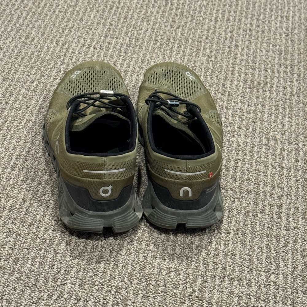 On Running Men's Olive Athletic Shoes - Picture 3 of 5